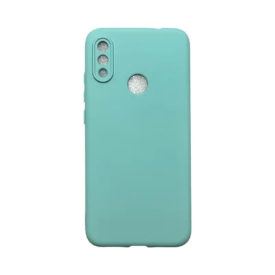 Capa Xiaomi Redmi Note 7 Silicone Aveludada Protege Câmera Colorida Capinha Anti Impacto Redmi Note 7:turquesa