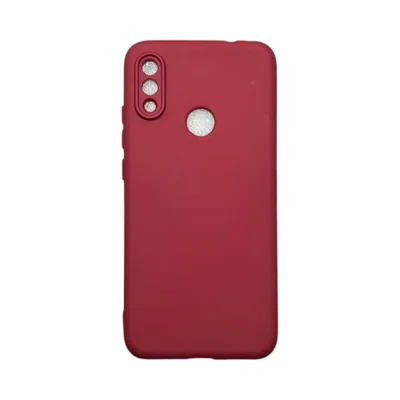 Capa Xiaomi Redmi Note 7 Silicone Aveludada Protege Câmera Colorida Capinha Anti Impacto Redmi Note 7:vinho