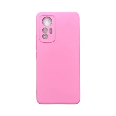 Capa Xiaomi Mi 12 Lite 5g  Silicone Aveludada Protege Câmera Colorida Capinha Anti Impacto Mi 12 Lite:rosa Bebê