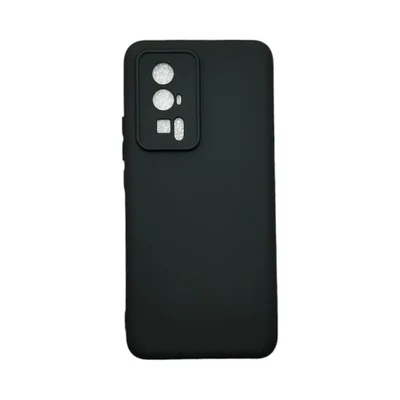 Capa Xiaomi Poco F5 Pró Silicone Aveludada Protege Câmera Colorida Capinha Anti Impacto Poco F5 Pró:preto
