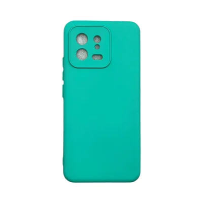 Capa Xiaomi Mi 13 5g Silicone Aveludada Protege Câmera Colorida Capinha Anti Impacto Mi 13 5g:verde Água