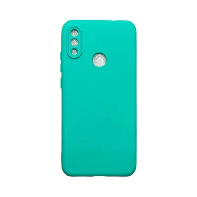 Capa Xiaomi Redmi Note 7 Silicone Aveludada Protege Câmera Colorida Capinha Anti Impacto Redmi Note 7:verde Água