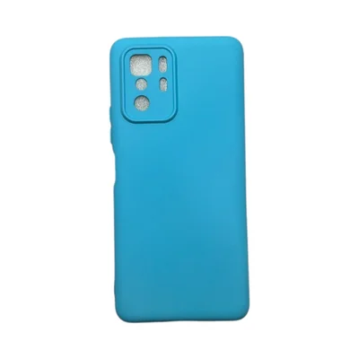 Capa Xiaomi Poco X3 Gt Silicone Aveludada Protege Câmera Colorida Capinha Anti Impacto Poxo X3 Gt:azul Céu