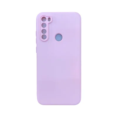 Capa Xiaomi Redmi Note 8t Silicone Aveludada Protege Câmera Colorida Capinha Anti Impacto Redmi Note 8t:rosa Bebê