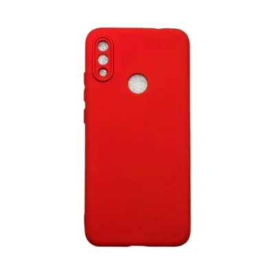 Capa Xiaomi Redmi Note 7 Silicone Aveludada Protege Câmera Colorida Capinha Anti Impacto Redmi Note 7:vermelho