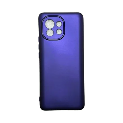 Capa Xiaomi Mi 11 Silicone Aveludada Protege Câmera Colorida Capinha Anti Impacto Mi 11:violeta