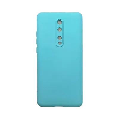 Capa Xiaomi Mi 9t  Silicone Aveludada Protege Câmera Colorida Capinha Anti Impacto Xiaomi Mi 9t:turquesa