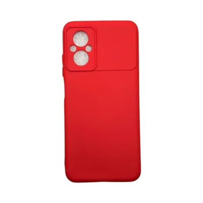 Capa Xiaomi Poco M5 Silicone Aveludada Protege Câmera Colorida Capinha Anti Impacto Poco M5:vermelho