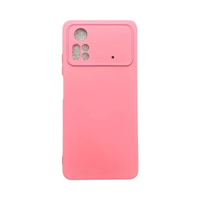 Capa Xiaomi Poco X4 Pro 5g Silicone Aveludada Protege Câmera Colorida Capinha Anti Impacto Poco X4 Pro:rosa 04