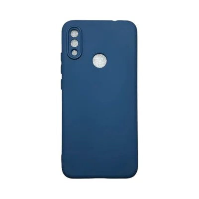 Capa Xiaomi Redmi Note 7 Silicone Aveludada Protege Câmera Colorida Capinha Anti Impacto Redmi Note 7:azul Escuro