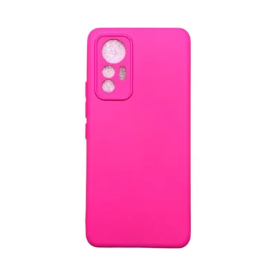Capa Xiaomi Mi 12 Lite 5g  Silicone Aveludada Protege Câmera Colorida Capinha Anti Impacto Mi 12 Lite:pink