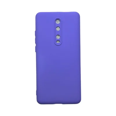 Capa Xiaomi Mi 9t  Silicone Aveludada Protege Câmera Colorida Capinha Anti Impacto Xiaomi Mi 9t:roxo