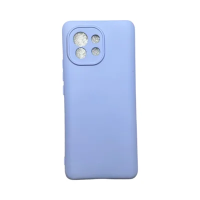 Capa Xiaomi Mi 11 Silicone Aveludada Protege Câmera Colorida Capinha Anti Impacto Mi 11:lilas