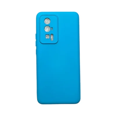 Capa Xiaomi Poco F5 Pró Silicone Aveludada Protege Câmera Colorida Capinha Anti Impacto Poco F5 Pró:azul Céu