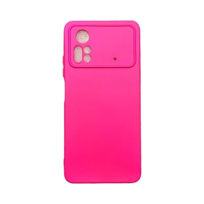 Capa Xiaomi Poco X4 Pro 5g Silicone Aveludada Protege Câmera Colorida Capinha Anti Impacto Poco X4 Pro:pink