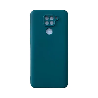 Capa Xiaomi Redmi Note 9 Silicone Aveludada Protege Câmera Colorida Capinha Anti Impacto Redmi Note 9:verde Escuro