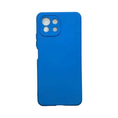 Capa Xiaomi Mi 11 Lite Silicone Aveludada Protege Câmera Colorida Capinha Anti Impacto Mi 11 Lite:azul