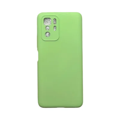 Capa Xiaomi Poco X3 Gt Silicone Aveludada Protege Câmera Colorida Capinha Anti Impacto Poxo X3 Gt:verde Bebê