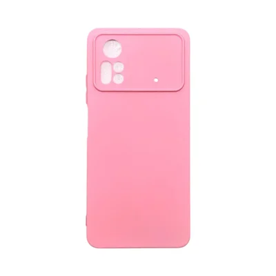 Capa Xiaomi Poco X4 Pro 5g Silicone Aveludada Protege Câmera Colorida Capinha Anti Impacto Poco X4 Pro:rosa Bebê