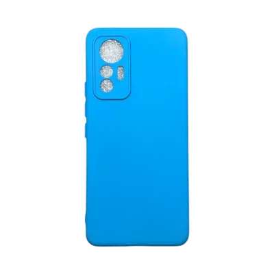 Capa Xiaomi Mi 12 Silicone Aveludada Protege Câmera Colorida Capinha Anti Impacto Mi 12:azul Céu