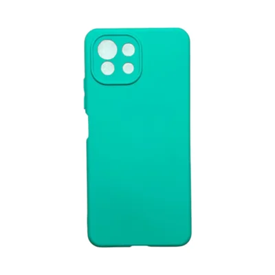 Capa Xiaomi Mi 11 Lite Silicone Aveludada Protege Câmera Colorida Capinha Anti Impacto Mi 11 Lite:verde Água
