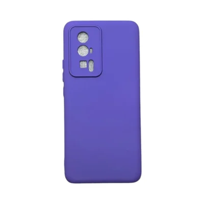 Capa Xiaomi Poco F5 Pró Silicone Aveludada Protege Câmera Colorida Capinha Anti Impacto Poco F5 Pró:roxo Escuro