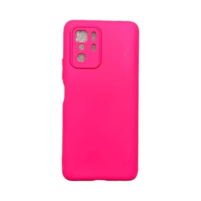 Capa Xiaomi Poco X3 Gt Silicone Aveludada Protege Câmera Colorida Capinha Anti Impacto Poxo X3 Gt:pink