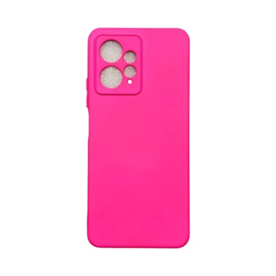 Capa Xiaomi Redmi Note 12 4g Silicone Aveludada Protege Câmera Colorida Capinha Anti Impacto Redmi Note 12 4g:pink