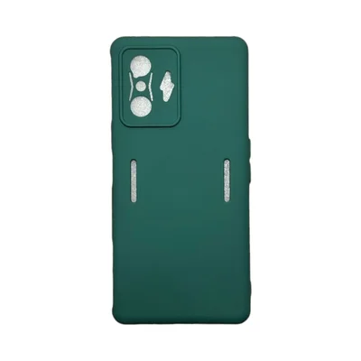 Capa Xiaomi Poco F4 Gt Silicone Aveludada Protege Câmera Colorida Capinha Anti Impacto Poco F4 Gt:verde Escuro