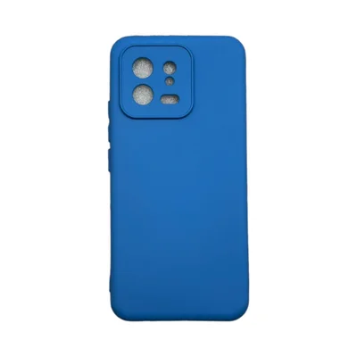 Capa Xiaomi Mi 13 5g Silicone Aveludada Protege Câmera Colorida Capinha Anti Impacto Mi 13 5g:azul