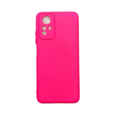 Capa Xiaomi Redmi Note 12s  Silicone Aveludada Protege Câmera Colorida Capinha Anti Impacto Redmi Note 12s:pink