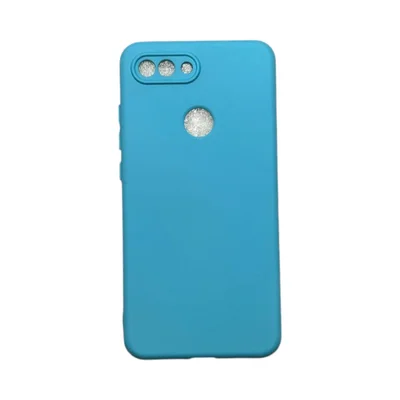 Capa Xiaomi Mi 8 Lite Silicone Aveludada Colorida Capinha Anti Impacto Mi 8 Lite:azul Céu