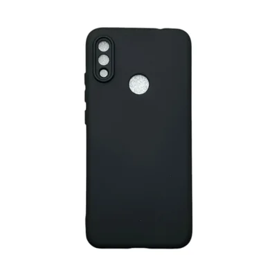 Capa Xiaomi Redmi Note 7 Silicone Aveludada Protege Câmera Colorida Capinha Anti Impacto Redmi Note 7:preto