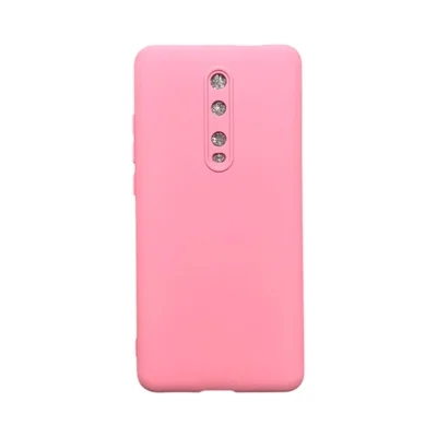 Capa Xiaomi Mi 9t  Silicone Aveludada Protege Câmera Colorida Capinha Anti Impacto Xiaomi Mi 9t:rosa Bebê