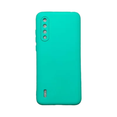 Capa Xiaomi Mi 9 Lite Silicone Aveludada Colorida Capinha Anti Impacto Mi 9 Lite:verde Água