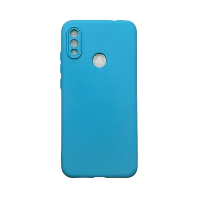 Capa Xiaomi Redmi Note 7 Silicone Aveludada Protege Câmera Colorida Capinha Anti Impacto Redmi Note 7:azul Céu