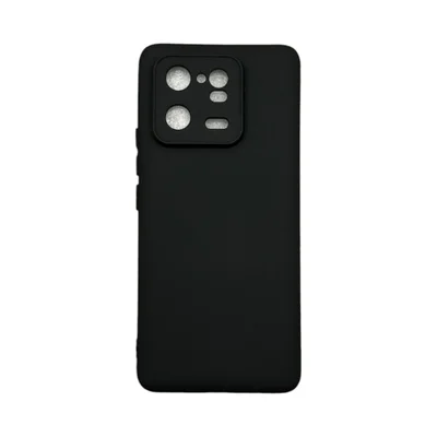 Capa Xiaomi Mi 13 Pró 5g Silicone Aveludada Protege Câmera Colorida Capinha Anti Impacto Mi 13 Pró:preto
