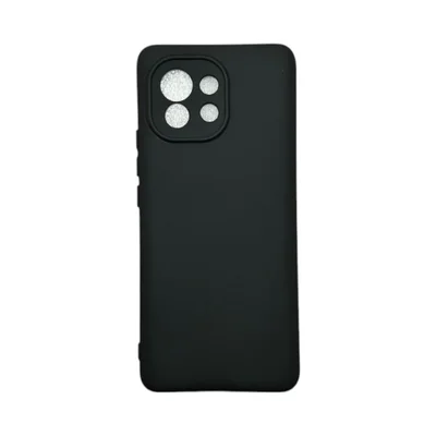 Capa Xiaomi Mi 11 Silicone Aveludada Protege Câmera Colorida Capinha Anti Impacto Mi 11:preto