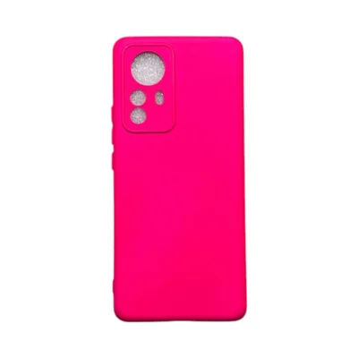 Capa Xiaomi Mi 12 Pro Silicone Aveludada Protege Câmera Colorida Capinha Anti Impacto Mi 12 Pro:pink