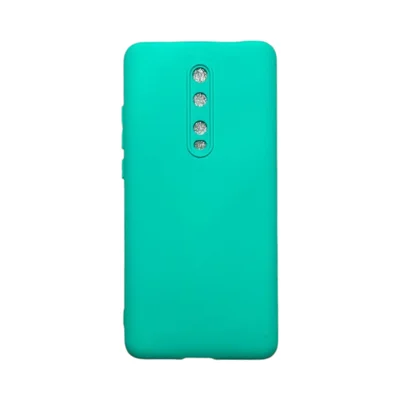Capa Xiaomi Mi 9t  Silicone Aveludada Protege Câmera Colorida Capinha Anti Impacto Xiaomi Mi 9t:verde Água