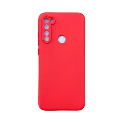 Capa Xiaomi Redmi Note 8t Silicone Aveludada Protege Câmera Colorida Capinha Anti Impacto Redmi Note 8t:vermelho