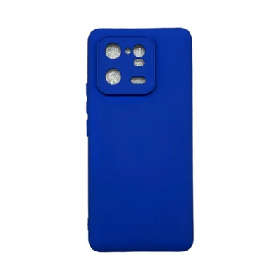Capa Xiaomi Mi 13 Pró 5g Silicone Aveludada Protege Câmera Colorida Capinha Anti Impacto Mi 13 Pró:azul Bic