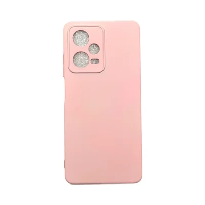 Capa Xiaomi Redmi Note 12 Pro 5g Silicone Aveludada Protege Câmera Colorida Capinha Anti Impacto Note 12 Pro 5g:rosa 01