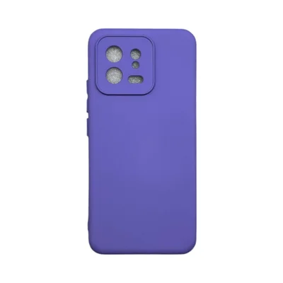Capa Xiaomi Mi 13 5g Silicone Aveludada Protege Câmera Colorida Capinha Anti Impacto Mi 13 5g:roxo