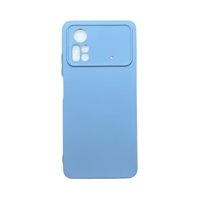Capa Xiaomi Poco X4 Pro 5g Silicone Aveludada Protege Câmera Colorida Capinha Anti Impacto Poco X4 Pro:azul Bebê