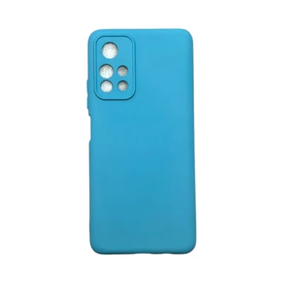 Capa Xiaomi Poco M4 Pro 5g Silicone Aveludada Protege Câmera Colorida Capinha Anti Impacto Poco M4  Pro 5g:azul Céu