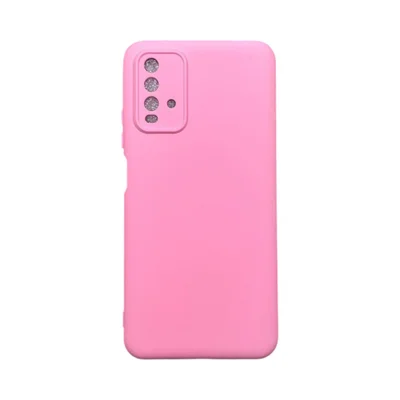 Capa Xiaomi Redmi 9t Silicone Aveludada Protege Câmera Colorida Capinha Anti Impacto Redmi 9t:rosa Bebê