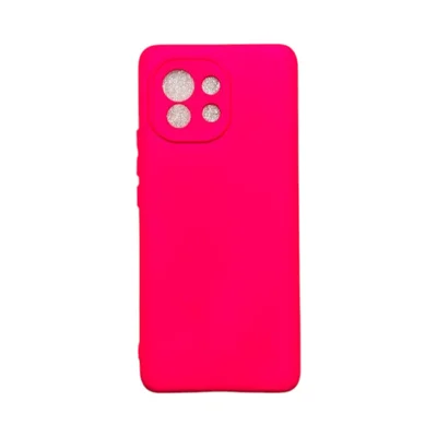 Capa Xiaomi Mi 11 Silicone Aveludada Protege Câmera Colorida Capinha Anti Impacto Mi 11:pink