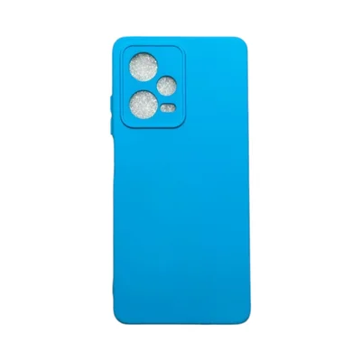 Capa Xiaomi Redmi Note 12 Pro 5g Silicone Aveludada Protege Câmera Colorida Capinha Anti Impacto Note 12 Pro 5g:azul Céu