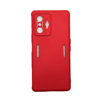 Capa Xiaomi Poco F4 Gt Silicone Aveludada Protege Câmera Colorida Capinha Anti Impacto Poco F4 Gt:vermelho